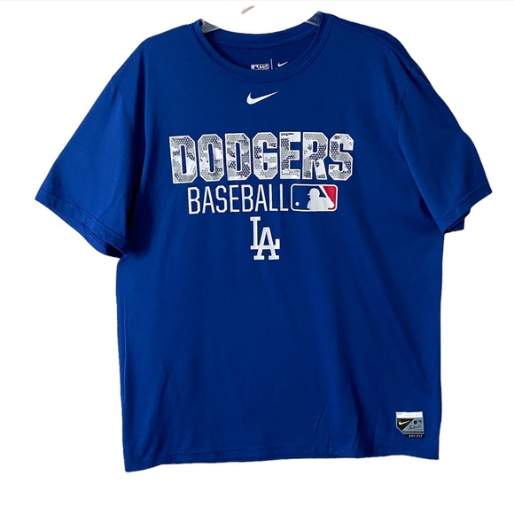 Authentic Collection Performance Apparel Mens Dodgers Baseball T Shirt XL